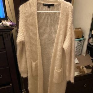 Fashionnova fuzzy long cardigan